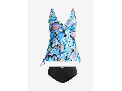 B.P.C tankini wielokolorowe we wzory z czarnymi figami r.38