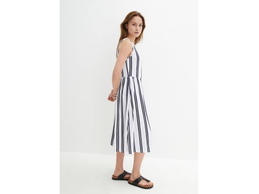 B.P.C Bawełniana sukienka w pionowe paski midi ^44/46