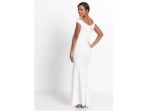 B.P.C sukienka wieczorowa śmietankowa r.38