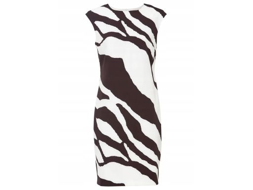 B.P.C biało-czarna sukienka ołówkowa ^42