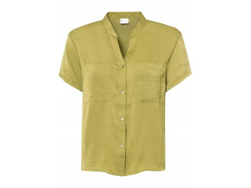 B.P.C bluzka koszulowa zielona satynowa 38.