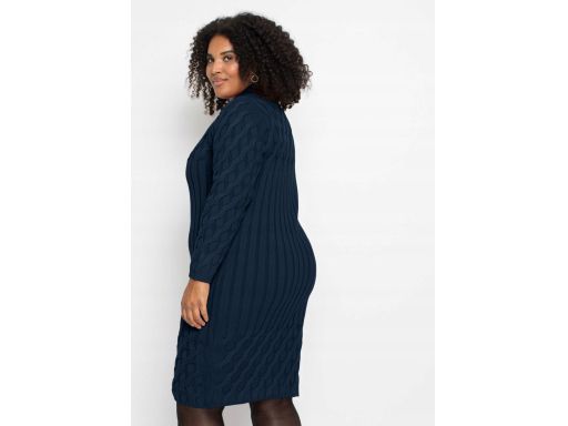 B.P.C dzianinowa sukienka granatowa 40/42.