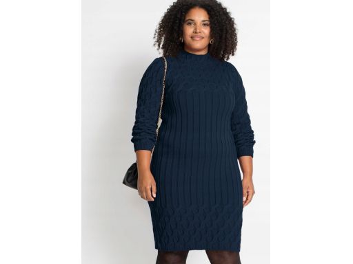 B.P.C dzianinowa sukienka granatowa 40/42.