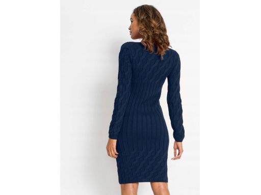 B.P.C dzianinowa sukienka granatowa 40/42.