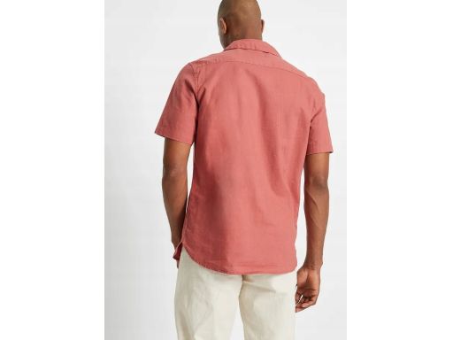B.P.C koszula męska z krótkim rękawem lniana 49/50.