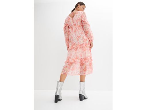 B.P.C midi szyfonowa sukienka we wzory r.40