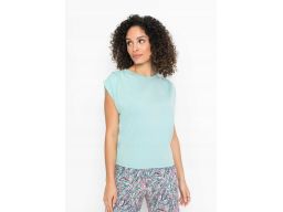 B.P.C t-shirt damski pastelowy niebieski ^32/34