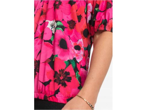 B.P.C bluzka carmen nadruk z koronką r.36/38