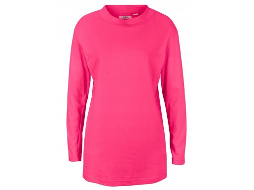 B.P.C t-shirt damski długi rękaw różowy ze stójką r.36/38