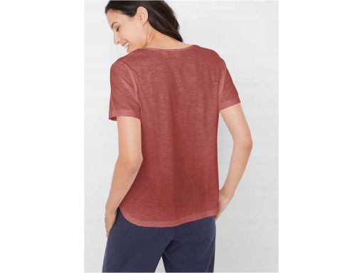 B.P.C t-shirt miedziany z wiązanym dekoltem ^48/50