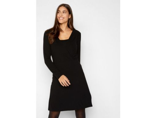 AD7592 sukienka z dżerseju czarna 36/38.