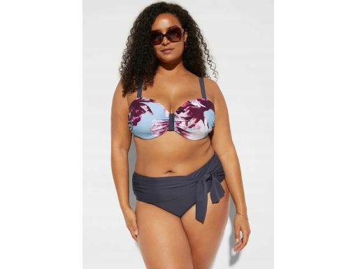 B.P.C bikini na fiszbinach we wzory z figami z wiązaniem 48 (95E).