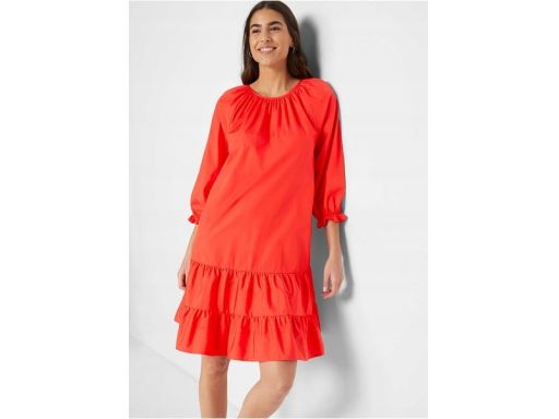 AG4922 bawełniana sukienka z falbanami r.42