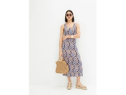 B.P.C sukienka midi z nadrukiem r.44/46