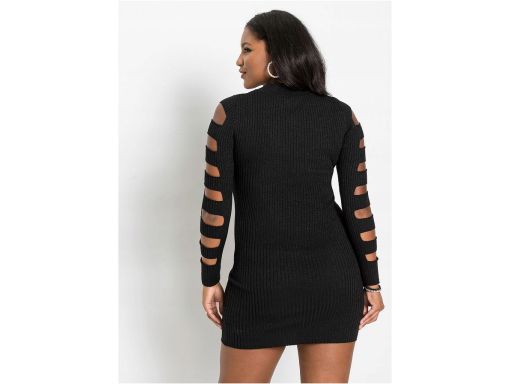 B.P.C sukienka dzianinowa z wycięciami ołówkowa ^32/34