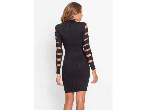 B.P.C sukienka dzianinowa z wycięciami ołówkowa ^32/34