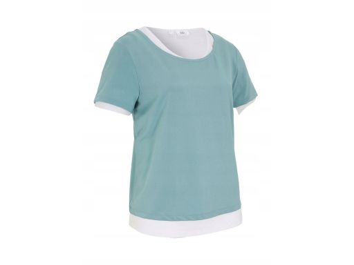 B.P.C t-shirt miętowy 2w1 40/42.