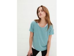 B.P.C t-shirt miętowy 2w1 40/42.
