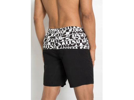 B.P.C męskie szorty kąpielowe czarne ze wzorami 60/62.