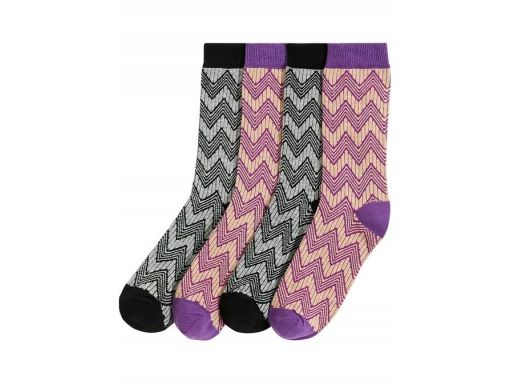 B.P.C. 4-pak skarpety dzianinowe z bawełny organicznej ^39-42