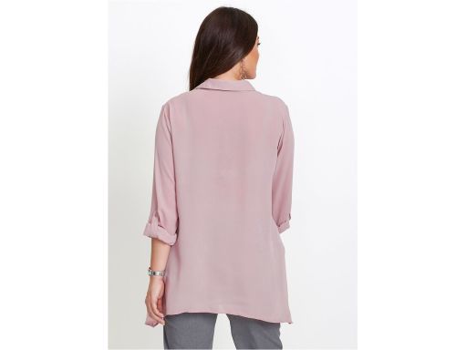 B.P.C koszula damska asymetryczna długa brudny pudrowy róż ^36