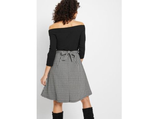 B.P.C sukienka modna carmen pepitka 36/38.