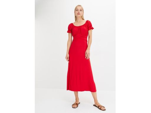 B.P.C sukienka midi czerwona carmen ^40/42