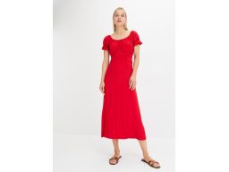 B.P.C sukienka midi czerwona carmen ^40/42
