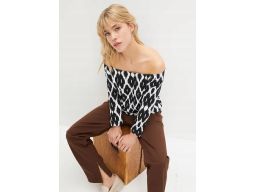 B.P.C bluzka carmen we wzory r.36/38