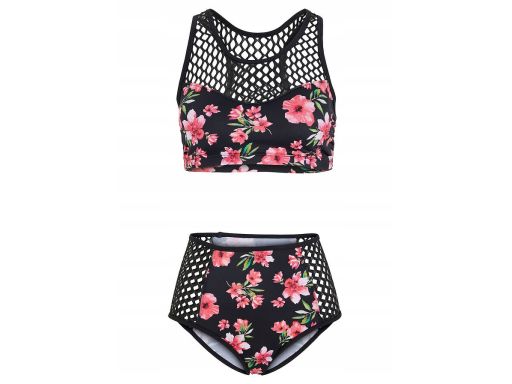 B.P.C bikini bustier z siateczką i z figami maxi 44.