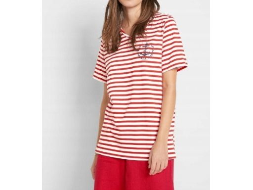 B.P.C t-shirt z nadrukiem paski modny ^40/42