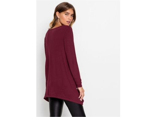 B.P.C bluzka asymetryczna z wiskozy bordowa r.40/42