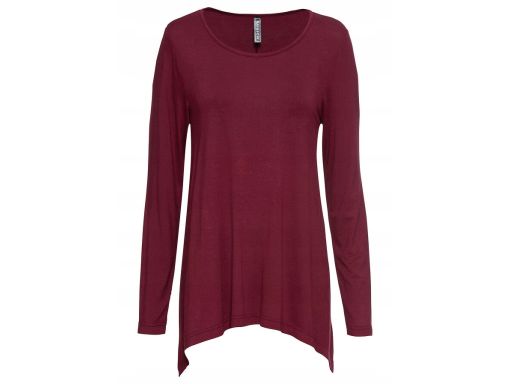 B.P.C bluzka asymetryczna z wiskozy bordowa r.40/42