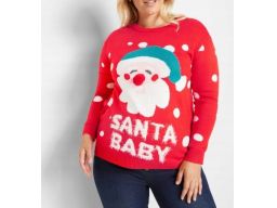 B.P.C sweter ciążowy bożonarodzeniowy świąteczny mikołajem ^36/38