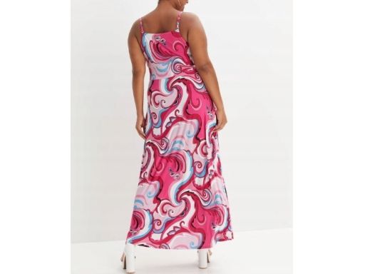 B.P.C długa sukienka maxi kolorowa na ramiączka r.36/38