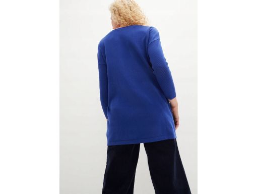 B.P.C sweter szafirowy z opuszczonymi ramionami r.36/38