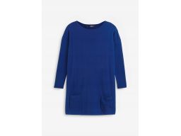 B.P.C sweter szafirowy z opuszczonymi ramionami r.36/38