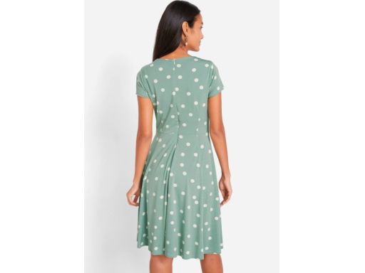 B.P.C sukienka miętowa w groszki r.38