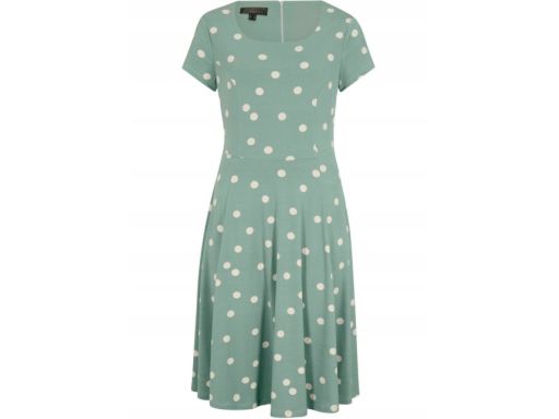B.P.C sukienka miętowa w groszki r.38