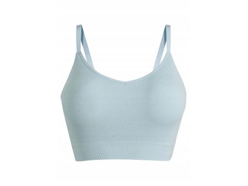 B.P.C biustonosz bustier Feel Comfort bezszwowy niebieski prążkowany L