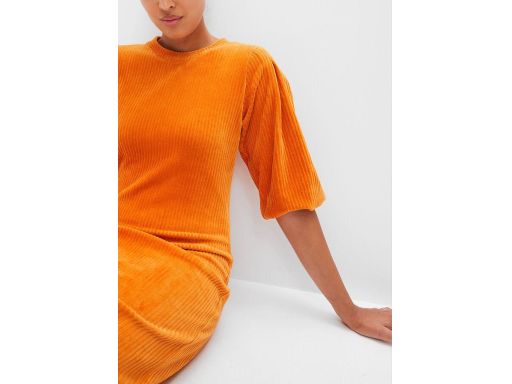 B.P.C sztruksowa sukienka krótka pomarańczowa ^40/42