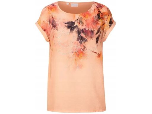 B.P.C bluzka brzoskwiniowa z nadrukiem 56/58.