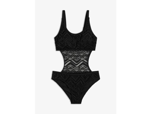 B.P.C kostium kąpielowy monokini czarny ażurowy r.38