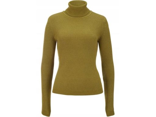 B.P.C sweter z golfem złota oliwka ^52/54