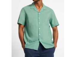 B.P.C męska koszula bawełniana zielona r.43/44