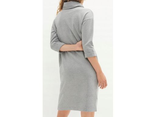 B.P.C sukienka dresowa szara z kołnierzem ^40/42