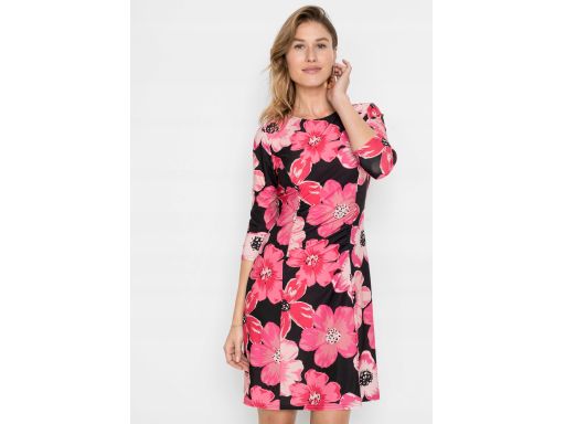 B.P.C czarna sukienka z nadukiem r.36/38