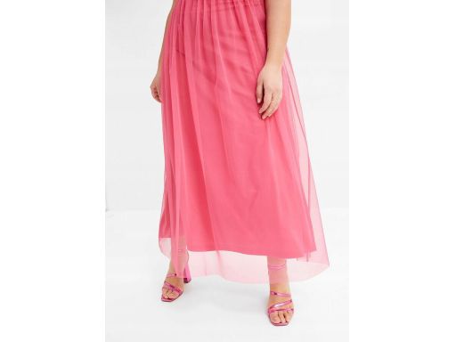 B.P.C długa sukienka z cekinami ciemno różowa ^46