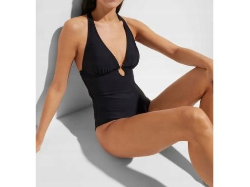 B.P.C kostium kąpielowy czarny odkryte plecy r.40