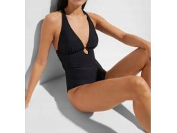 B.P.C kostium kąpielowy czarny odkryte plecy r.40